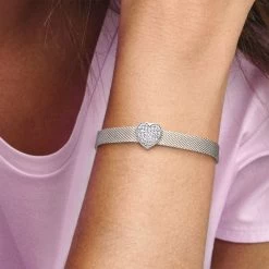 Pandora - Pavé Heart Charm - 798684C01 -Gavefest 798684C01 2