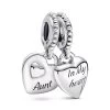 Pandora - Aunt & Niece Split Heart Charm -Gavefest 799188C00 1 313f0a23 eda1 45db a10a 8feb0765c987