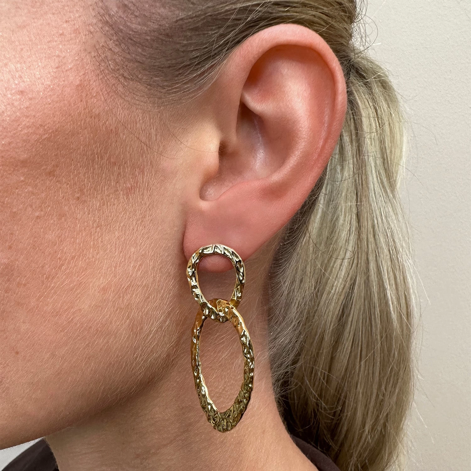 LuvaLu Jewellery – La Rochelle øreringe – Forgyldt Sølv 4 LuvaLu Jewellery – La Rochelle øreringe – Forgyldt Sølv - Billede 2