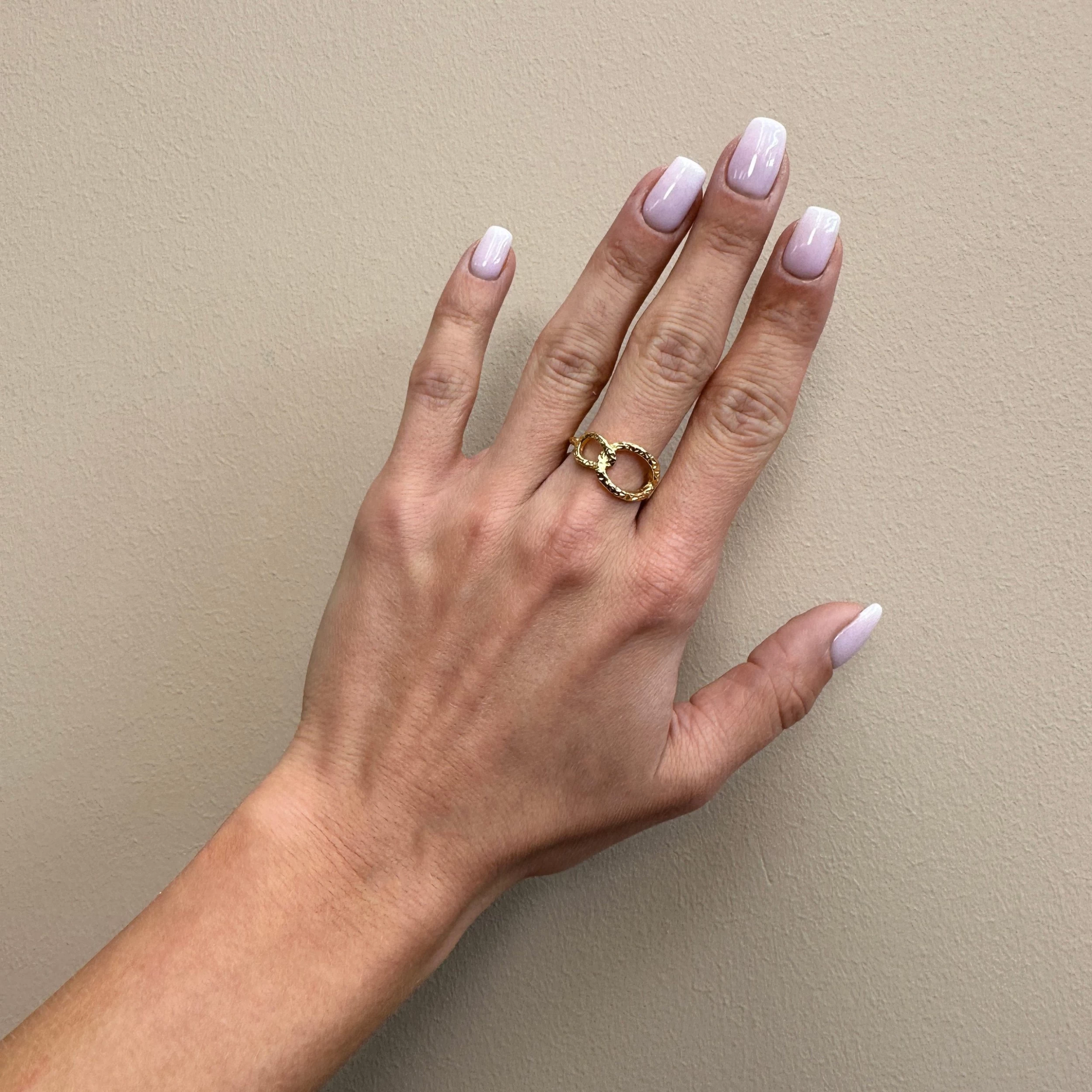 LuvaLu Jewellery - La Rochelle Ring - Forgyldt Sølv 4 LuvaLu Jewellery - La Rochelle Ring - Forgyldt Sølv - Billede 2