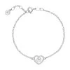 Lund Copenhagen - Snoet Hjerte Armbånd - Sølv -Gavefest 9015064 H 1