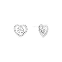 Lund Copenhagen - Snoet Hjerte ørestikker - Sølv