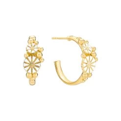 Lund Copenhagen - Marguerit Creoler - Forgyldt Sølv