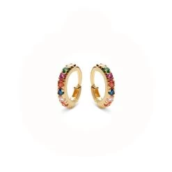 Maanesten - Nubia Creoler, Lille - Forgyldt Sølv