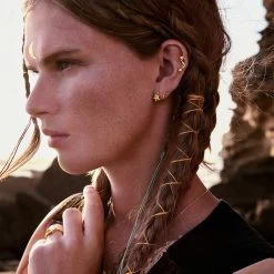 Maanesten - Lynx ørestik - Forgyldt Sølv -Gavefest 9796A 2 be4a6014 33d3 49a2 b0dd 9861e11b418c