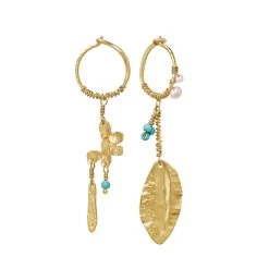 Maanesten - Vicky øreringe - Forgyldt Sølv -Gavefest 9812A 2