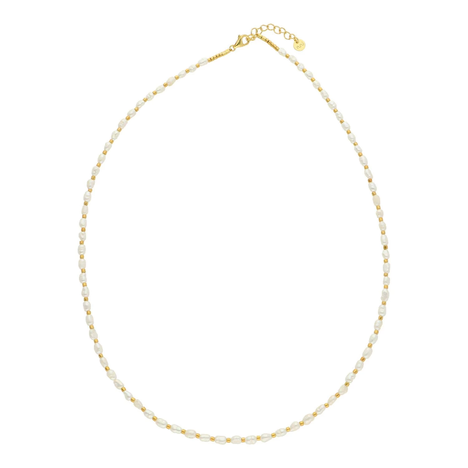 Nuni Copenhagen - Lia White Halskæde - Forgyldt Sølv 3 Nuni Copenhagen - Lia White Halskæde - Forgyldt Sølv