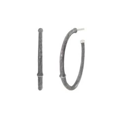 Ole Lynggaard Copenhagen - Nature Øreringe - Oxideret Sterlingsølv