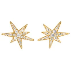 Ole Lynggaard Copenhagen - Funky Stars Lille ørestikker, 0,24ct - 18 Kt Guld