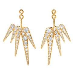 Ole Lynggaard Copenhagen - Funky Stars ørevedhæng, 0,61ct Tw/vs - 18 Kt. Guld -Gavefest A3099 401 Pair 3