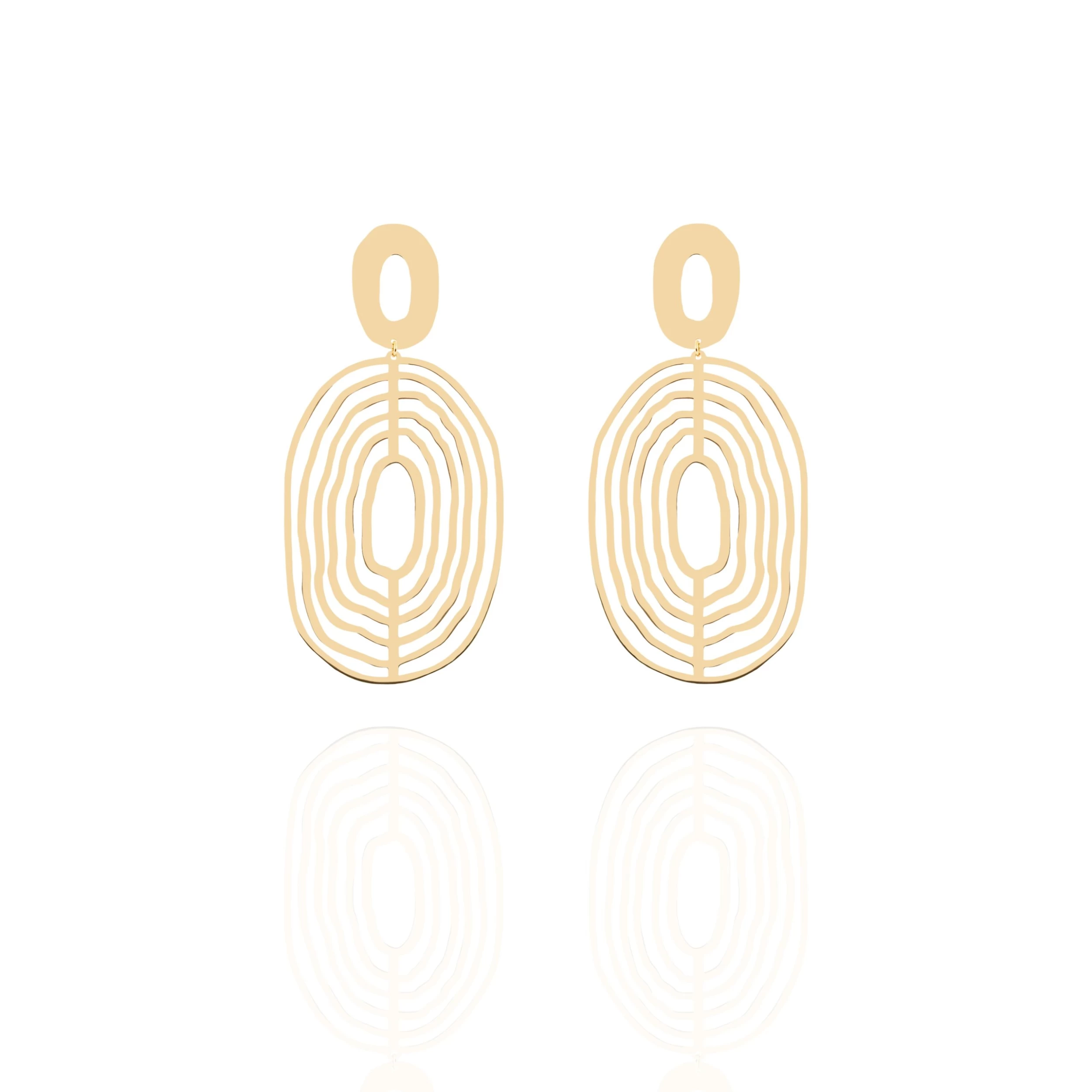 View Jewellery - India Large øreringe - AGBR0090-FG 3 View Jewellery - India Large øreringe - AGBR0090-FG