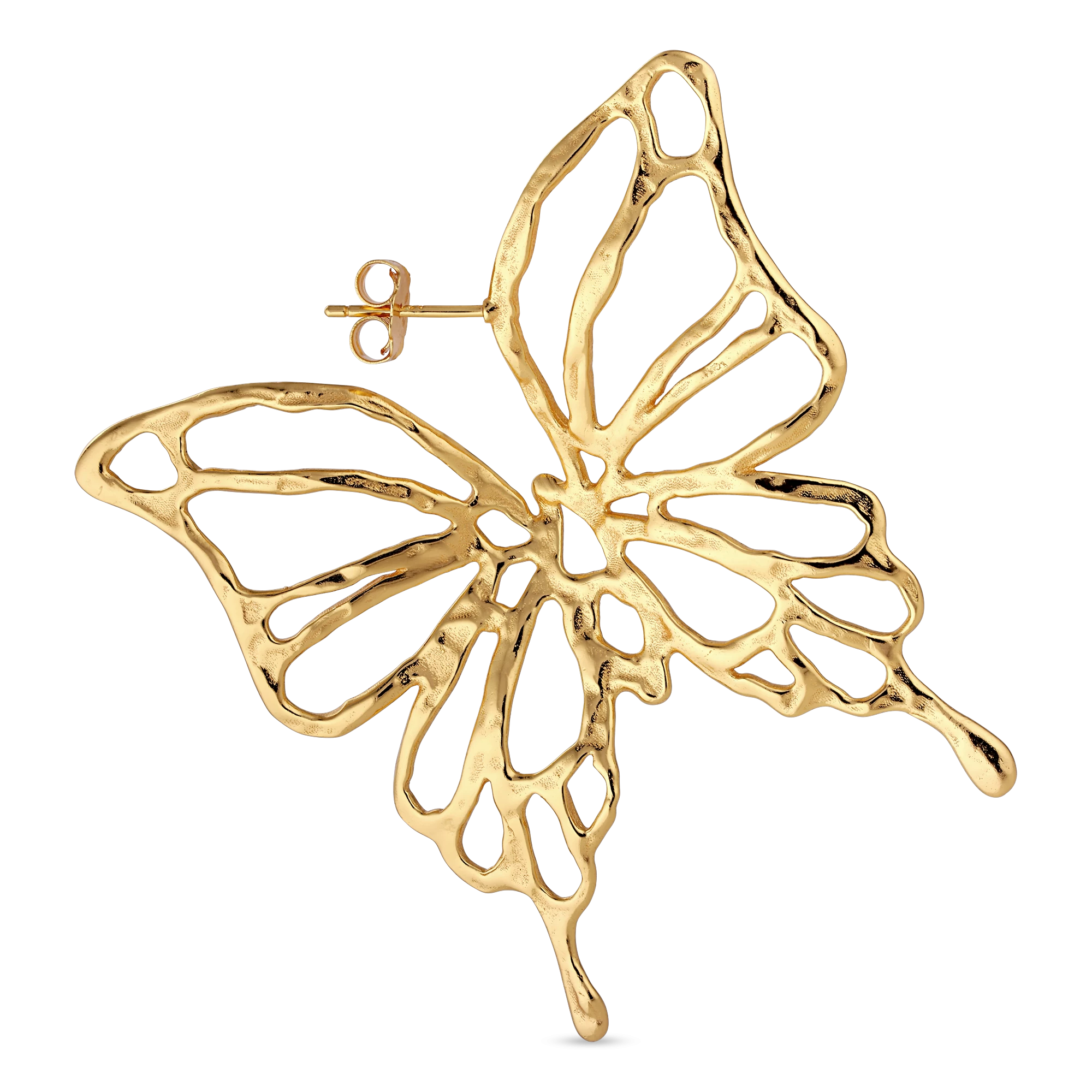 Jane Kønig - Big Butterfly ørering - Forgyldt Sølv 3 Jane Kønig - Big Butterfly ørering - Forgyldt Sølv