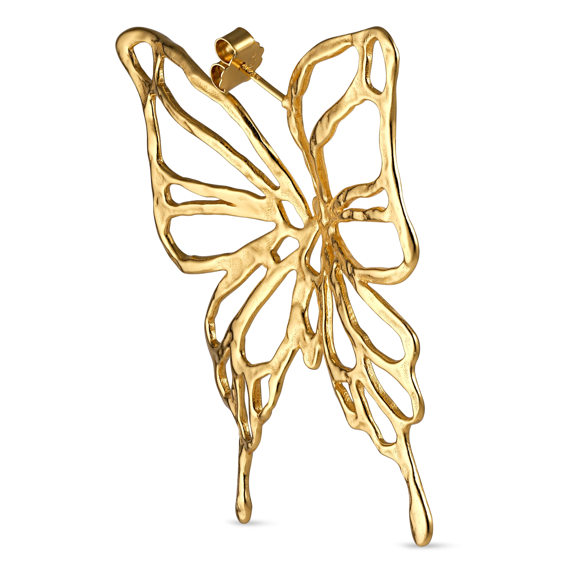 Jane Kønig - Big Butterfly ørering - Forgyldt Sølv 4 Jane Kønig - Big Butterfly ørering - Forgyldt Sølv - Billede 2