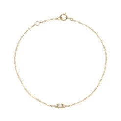 Diamond By Vibholm - Armbånd, 0,12 Ct. W/si, 19 Cm - 14 Kt. Guld