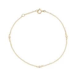 Diamond By Vibholm - Armbånd, 0,09 Ct. W/si, 19 Cm - 14 Kt. Guld