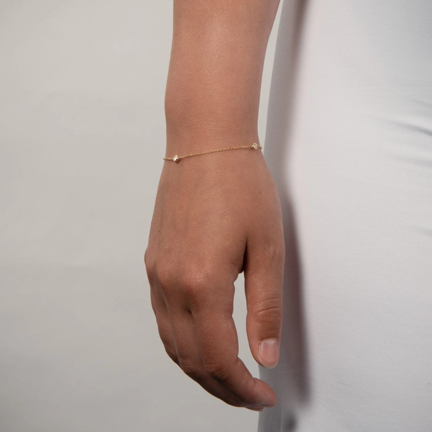 Diamond By Vibholm - Armbånd, 0,19 Ct. W/si, 19 Cm - 14 Kt. Guld 4 Diamond By Vibholm - Armbånd, 0,19 Ct. W/si, 19 Cm - 14 Kt. Guld - Billede 2