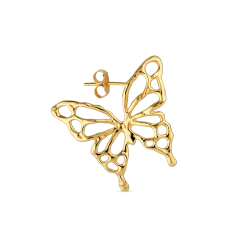 Jane Kønig - Butterfly ørering - Forgyldt Sølv