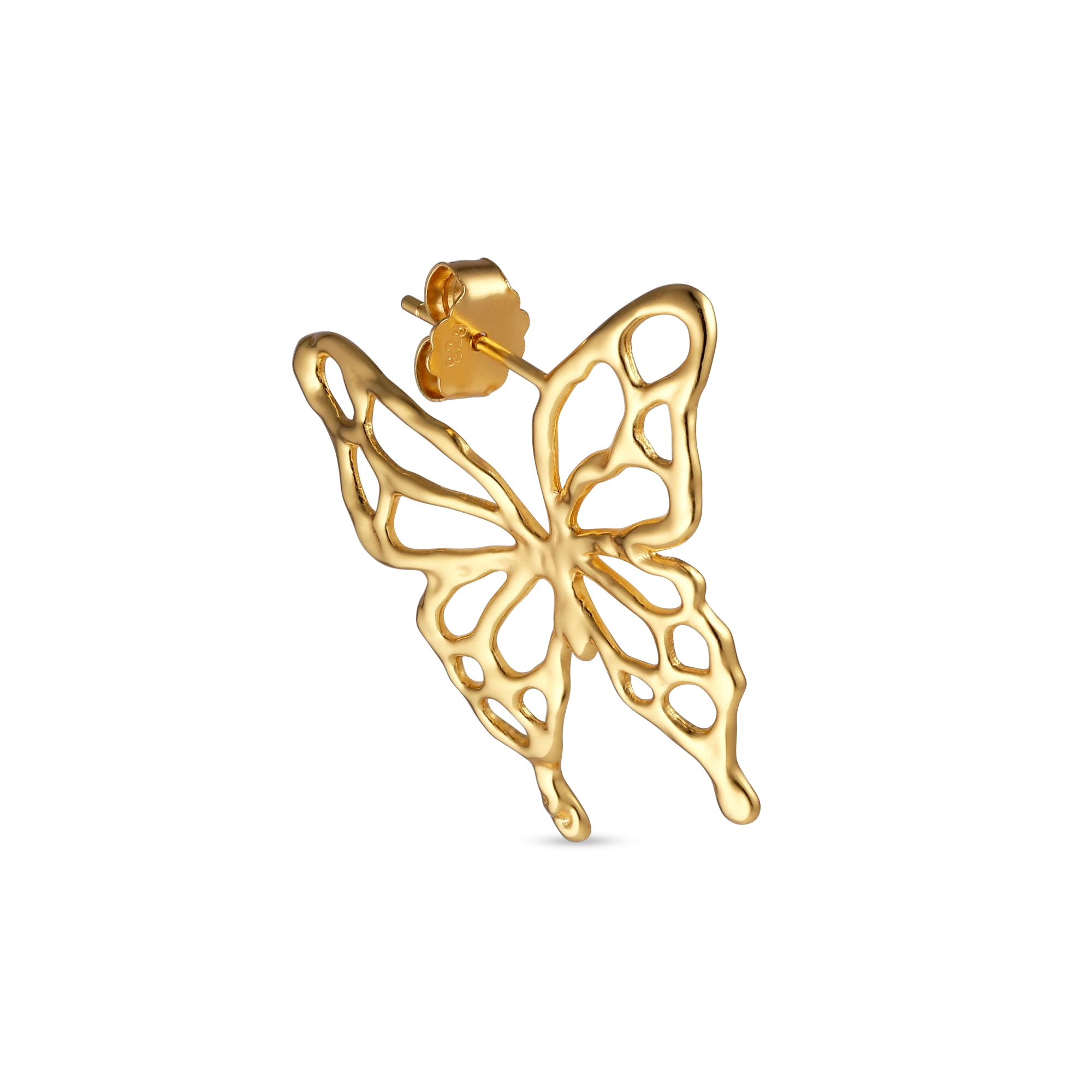 Jane Kønig - Butterfly ørering - Forgyldt Sølv 4 Jane Kønig - Butterfly ørering - Forgyldt Sølv - Billede 2