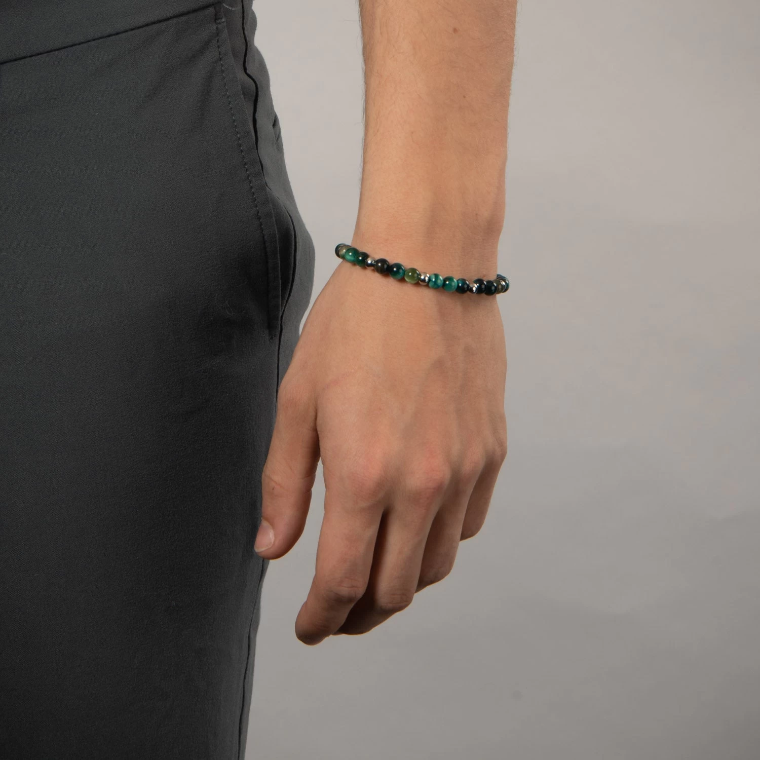 Vibholm Men - Armbånd Med Grønne Sten - Stål 3 Vibholm Men - Armbånd Med Grønne Sten - Stål