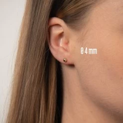 Vibholm GULD - Kugleørestikker -BSC4/BE0003MM-V -Gavefest BSC4 BE000 4MM V 8 14 M