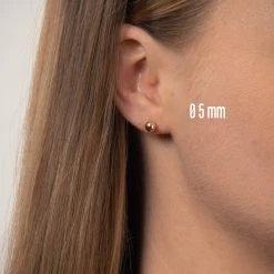 Vibholm GULD - Kugleørestikker -BSC4/BE0003MM-V -Gavefest BSC4 BE000 5MM V 8 14 M