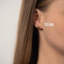 Vibholm GULD - Kugleørestikker -BSC4/BE0003MM-V -Gavefest BSC4 BE000 6MM V 8 14 M