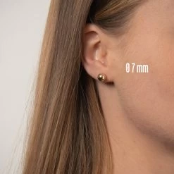 Vibholm GULD - Kugleørestikker -BSC4/BE0003MM-V -Gavefest BSC4 BE000 7MM V 8 14 M