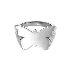 Jane Kønig - Butterfly Signet Ring - Sølv