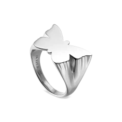 Jane Kønig - Butterfly Signet Ring - Sølv -Gavefest BSR HS23 S 3