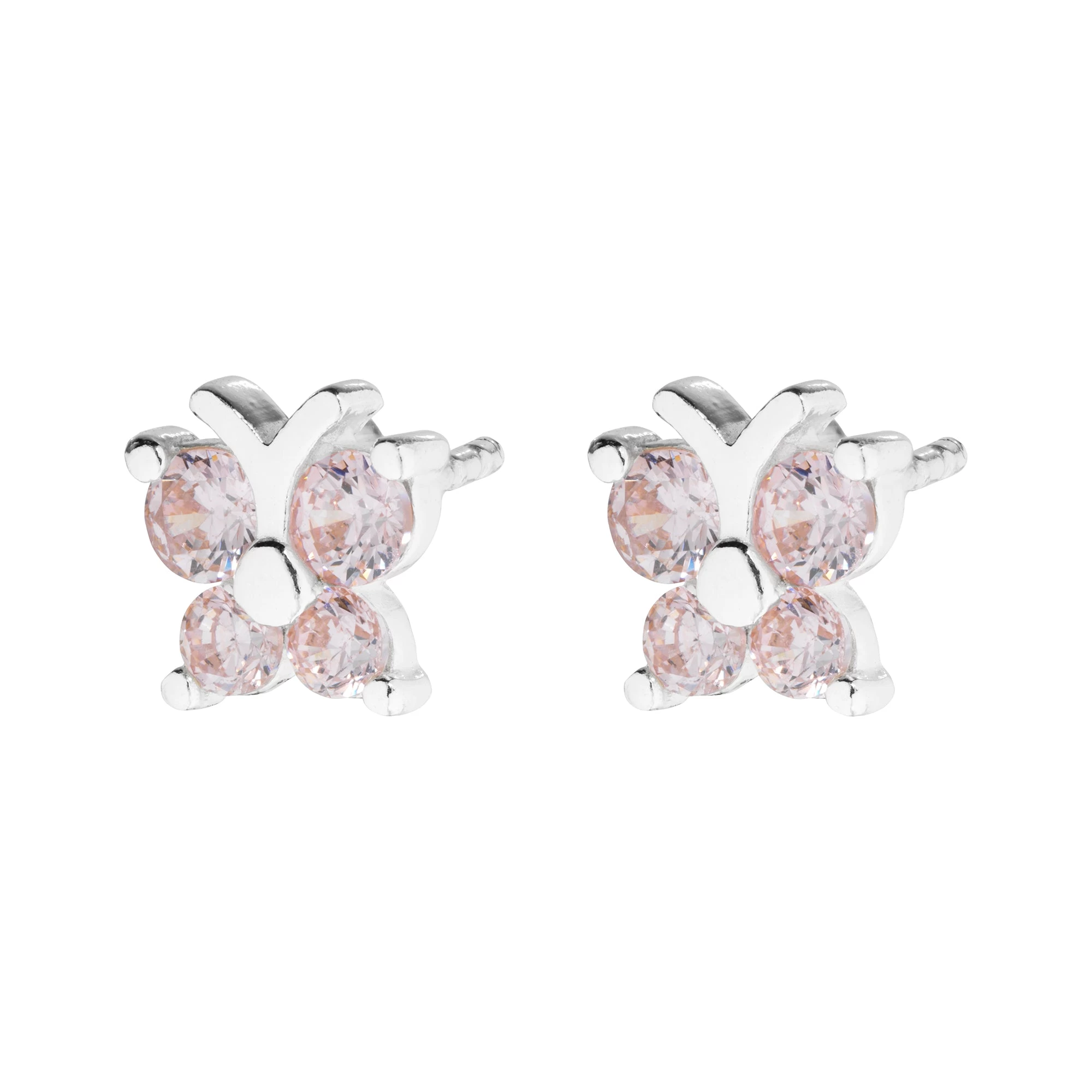 Vibholm KIDS - Pink Sommerfugl ørestikker - Sølv 3 Vibholm KIDS - Pink Sommerfugl ørestikker - Sølv