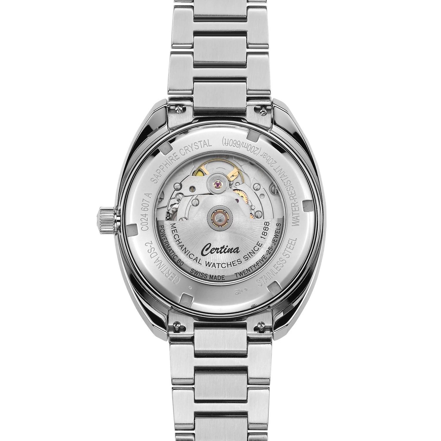 Certina - DS-2 Powermatic Grey, 42mm - Stål 4 Certina - DS-2 Powermatic Grey, 42mm - Stål - Billede 2