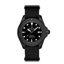 Certina - DS Action Diver Sort, 43mm - Natorem