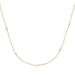 Diamond By Vibholm - Halskæde, 0,30 Ct. W/si, 45-50 Cm - 14 Kt. Guld -Gavefest DBV N276 RG 50 1 2