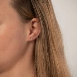 Vibholm Sølv - Baguette ørestikker, Zirkonia - Forgyldt Sølv 5 Vibholm Sølv - Baguette ørestikker, Zirkonia - Forgyldt Sølv -Gavefest EZ 5259 FG M