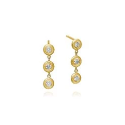 Dulong Fine Jewelry - Glory øreringe M. Diamanter, Mini - 18 Kt. Guld 0,24 Ct.