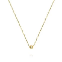 Dulong Fine Jewelry - Glory Halskæde, Mini – 18 Kt. Guld 0,04 Ct.