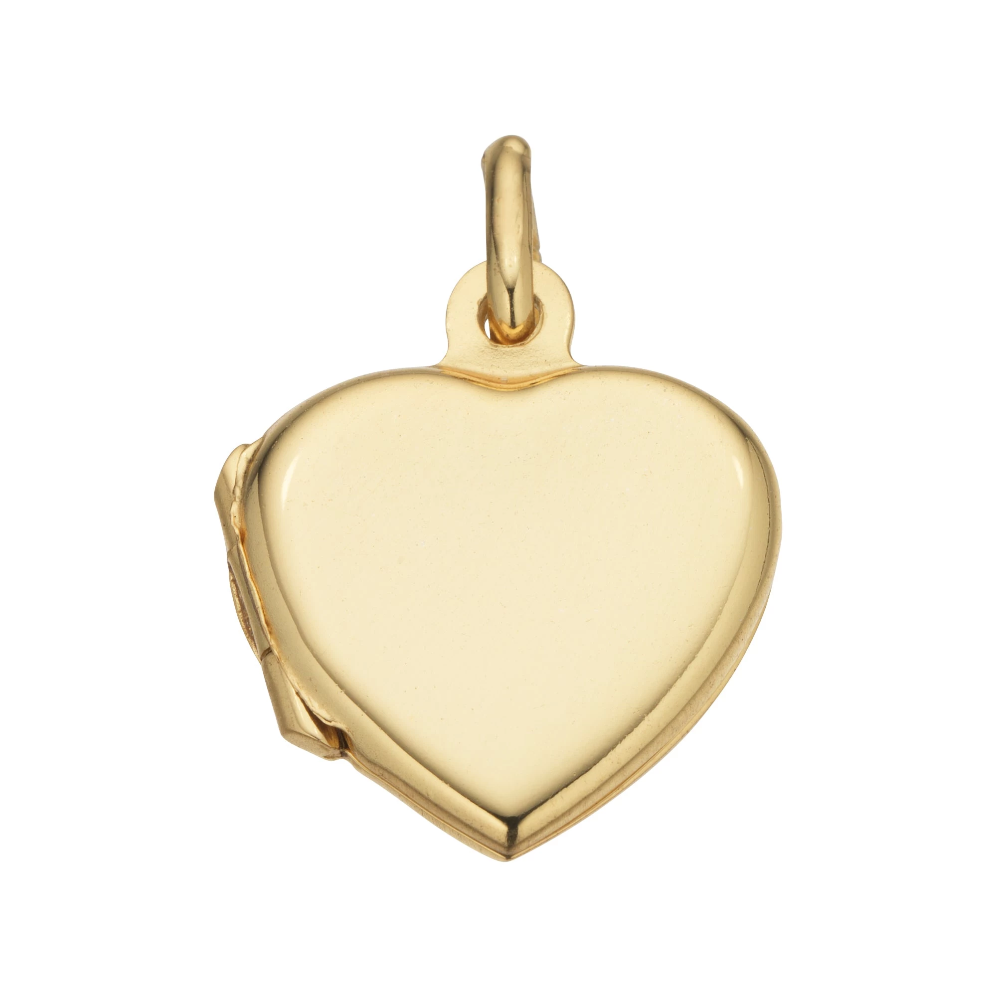 Vibholm Sølv - Hjerte Medaljon, 15mm - Forgyldt Sølv 3 Vibholm Sølv - Hjerte Medaljon, 15mm - Forgyldt Sølv