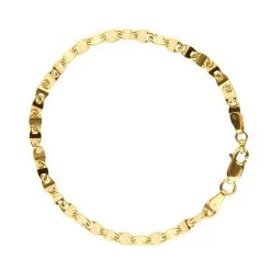 Jeberg Mens - Milo Armbånd - Forgyldt Sølv