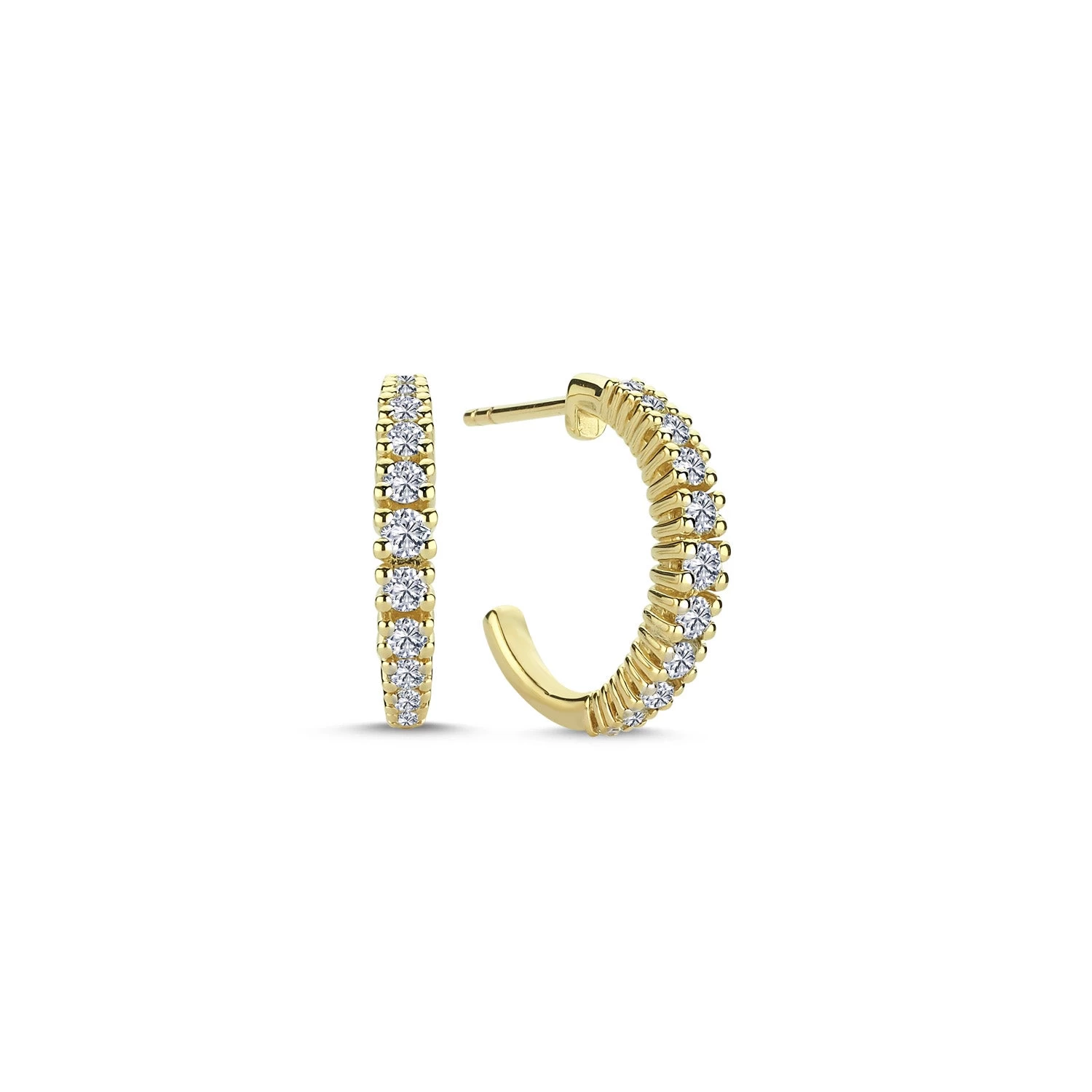 Diamond By Vibholm - Creoler Guld - 1,00 Ct. 3 Diamond By Vibholm - Creoler Guld - 1,00 Ct.