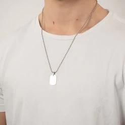 Vibholm Men - Halskæde Med Lille Tag - Stål 7 Vibholm Men - Halskæde Med Lille Tag - Stål -Gavefest PEND 1509 M 2