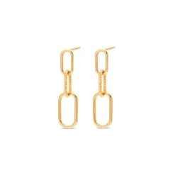 Vibholm GULD - Chains ørehængere