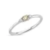 Nuran - Petit Champagne Ring - 14 Kt. Hvidguld -Gavefest R1210 CH 015 HG 1