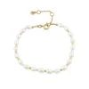 Hultquist Copenhagen - Pastel Perle Armbånd - Forgyldt Sølv -Gavefest S08086 G 1