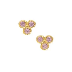 Hultquist Copenhagen - Fleur ørestikker - Forgyldt Sølv