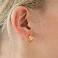 Hultquist Copenhagen - Kamma Pearl øreringe - Forgyldt Sølv -Gavefest S08428 G 2