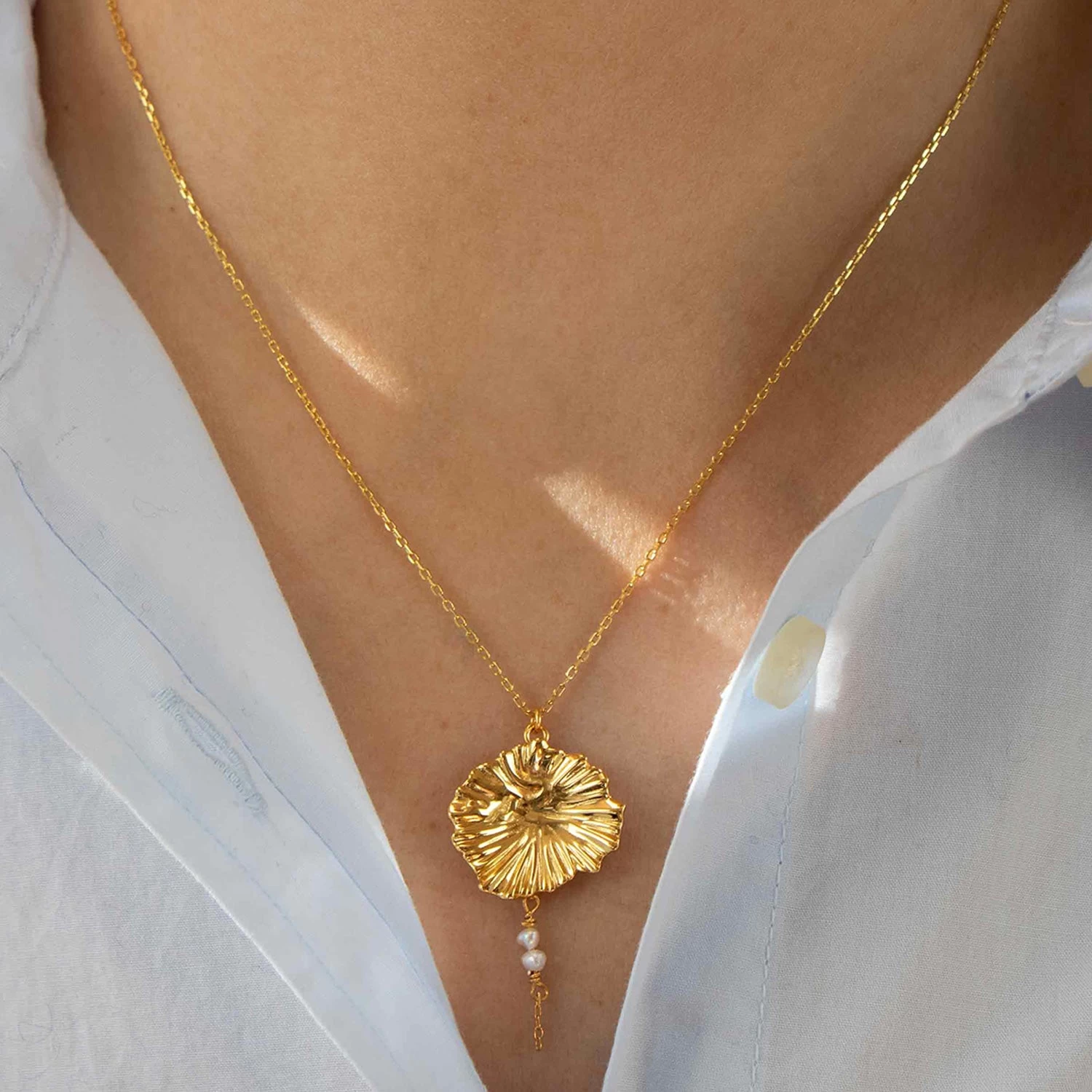 Hultquist Copenhagen - Dagmar Halskæde - Forgyldt Sølv 4 Hultquist Copenhagen - Dagmar Halskæde - Forgyldt Sølv - Billede 2