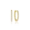 Sif Jakobs - Ellisse Piccolo øreringe - Forgyldt Sølv -Gavefest SJ E2312 CZ YGNY 1