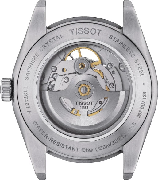 Tissot - Gentleman PM8 Open Heart, 40 Mm Blå Skive - Stål 8 Tissot - Gentleman PM8 Open Heart, 40 Mm Blå Skive - Stål - Billede 6