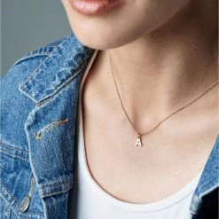 Nuran - Bogstav Vedhæng, A - 14 Kt. Rødguld -Gavefest V2200 A 0005 2 RG 2