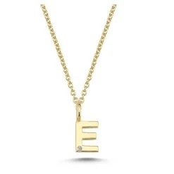 Nuran - Bogstav Vedhæng, E - 14 Kt. Rødguld